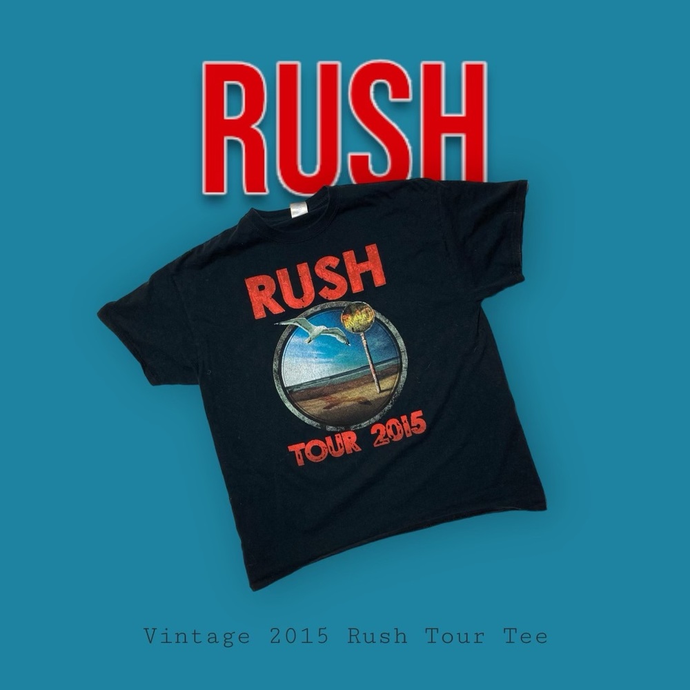 Rush Tour 2015 T-Shirt Black Two-Sided